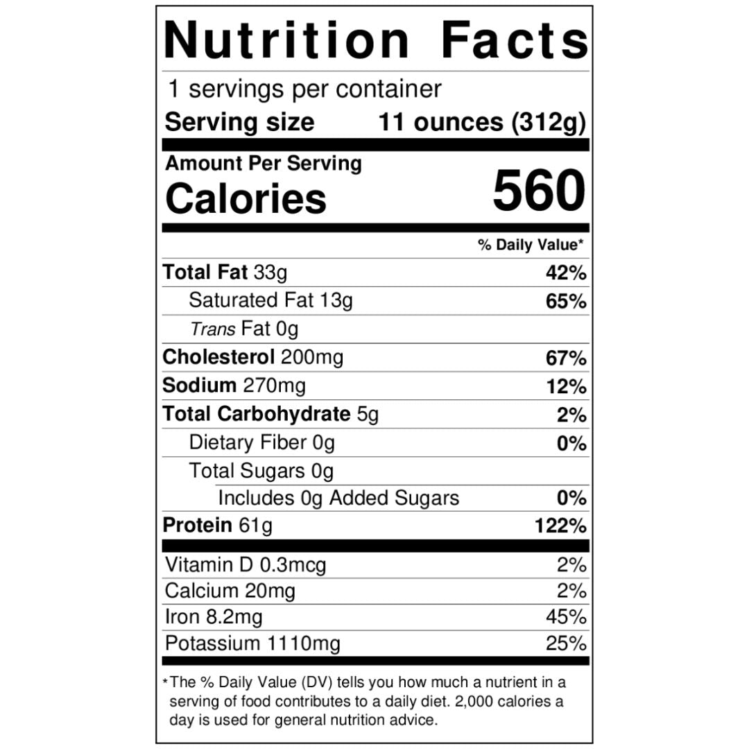 Kinnealey Meats® USDA Prime Black Angus Boneless Ribeye - 11 oz